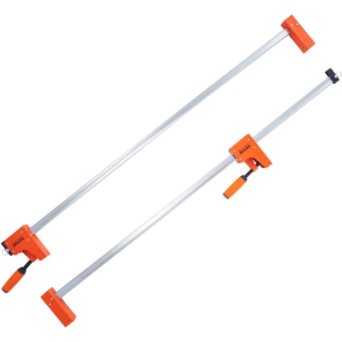 VEVOR Houtbewerking Klemmen, 2-Pack 127 cm Parallel Klemmenset, F-Klem met 500 kg Draagvermogen, Gelijkmatige Druk, Hoogwaardig Kunststof en Koolstofstaal, Houtklemmen