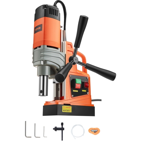 VEVOR Professional Kernboormachine Magneetboormachine 1300 W, Kernboormachine Magneetbooreenheid 13000 N 40 mm, 810 tpm Magnetisch kernboorsysteem voor scheepsbouw, bruggenbouw, windenergieopwekking