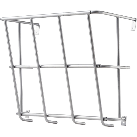 VEVOR vee hooirek, 18,5 gallon grote capaciteit, stalen geitenvoerrek, 597 mm lang, aan de muur te bevestigen hooirek, schapenvoerbak voor binnen- en buitenveehouderijen