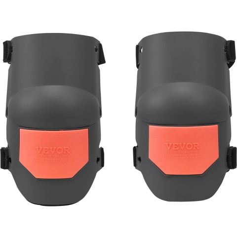 VEVOR Kniebeschermers 275x140 mm, Kniebeschermers voor de bouw met schuimvulling - Professionele bescherming en comfort, Kniebescherming voor tuinieren, Tegelzetter voor vloeren Zwart en oranje