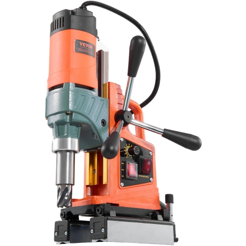 VEVOR Magnetische Boormachine 1400W 50mm Boordiameter 0-850 RPM Verstelbaar, Omkeerbare Richting, Magnetische Boor voor Metalen Oppervlakken, Elektrische Kernboor voor Industriële Doe-Het-Zelf
