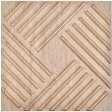 VEVOR 3D wandpanelen, set van 12, 150x50cm PVC wandbekleding in een moderne minimalistische stijl, 2,97m² dekking, interieurontwerp voor slaapkamers, woonkamers en speelkamers, lichte houtkleur