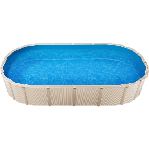 VEVOR Ovale zwembadfolie, 500 x 300 x 120 cm, binnenfolie, vervangende folie, binnenafdekking, zwembadfolie, standaard vinylfolie, slijtvast, voor bovengrondse zwembaden met 120 cm hoge wanden, effen kleur