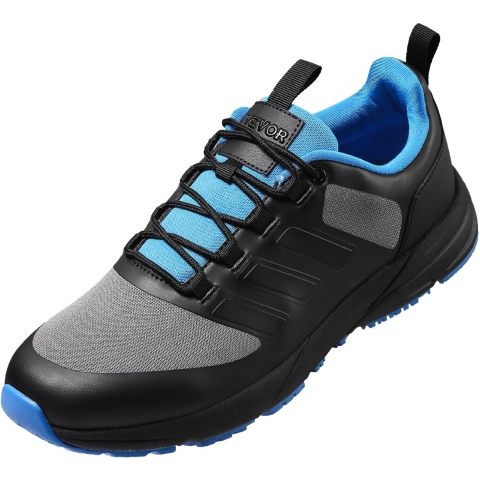 VEVOR Cross Training Schoenen, Brede Sneakers, US Maat 12, Brede Teenkap, Ondersteuning van de Voetboog en Verstelbare Veters, voor Hardlopen, Gymnastiek, Honden Uitlaten en Gewichtheffen (Zwart)