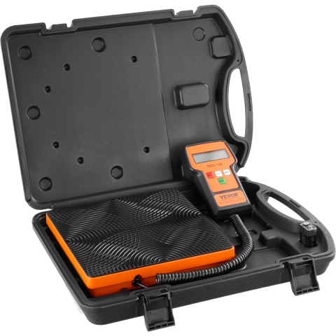 VEVOR Koelmiddelweegschaal 50 kg Oplaad- en herstelfreonweegschaal, met bekabelde afstandsbediening, 2 g hoge precisie elektronische digitale herstelweegschaal met koffer en droge batterij