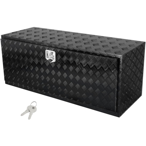 VEVOR Truckbox gereedschapskist, onderbouw aanhangwagenkist, gereedschapskist 1524 x 610 x 610 mm pick-up opbergkist, aluminiumlegering, 50 kg laadvermogen gereedschapskist, afsluitbare opbergkist
