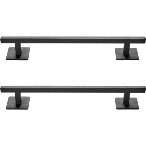 VEVOR Barndeurgreep, 32 cm, Barndeurgreep met roestwerende coating, schuifdeurgreep van koolstofstaal, kastgreep, metalen schuifdeurgrepen voor garage, schuur, kast, set van 2