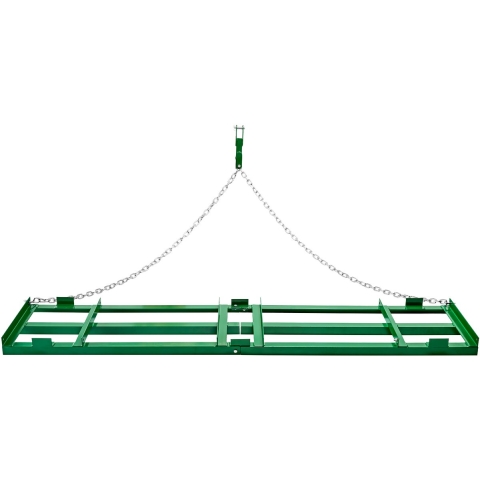 VEVOR getrokken eg, 2435x500x100 mm, weideeg met verstelbare stangen en 183 cm ketting, weideeg voor ATV's, UTV's, tractoren, grasmaaiers, sleepgereedschap voor de boerderij