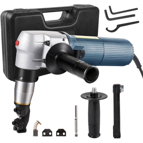 VEVOR Metalen Knabber 31×22×7cm Knabbelaar 625W Nibbler Gemaakt van Hoogwaardige Metaallegeringen met 360 Graden Verstelbare Mesgeleider voor Schoon en Nauwkeurig Staal, Aluminium of Andere Metalen