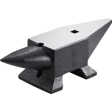 VEVOR Smid Aambeeld, 10 kg Enkele Ronde Hoorn Aambeeld, 35,3 cm Lengte Aambeeld Gereedschap, Hoge Hardheid Gietijzer Smid Forge Aambeeld Tool, Stalen Aambeeld Smid met Groot Aanrecht Stabiele Basis