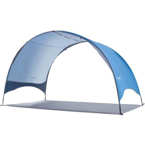 VEVOR strandtent/zonnescherm voor 4 personen, UPF 50+ bescherming, draagbare strandtent met draagtas en haringen, lichtgewicht compacte strandparasol voor kamperen, vissen, picknicken, zonnebaden