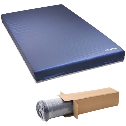 VEVOR verpleegmatras, draagvermogen 295 kg, medisch dubbellaags schuimmatras, waterdicht, voor de behandeling van decubitus in verpleeghuizen en thuiszorg, 2030 x 1067 x 153 mm