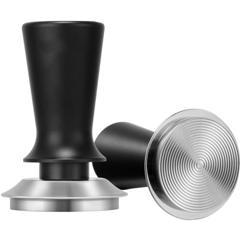 VEVOR Espresso Tamper 51 mm, Veerbelaste Koffie Tamper, 13,6 kg Tamper Tool Koffie Tool voor Koffiemachine Koffie Accessoires RVS Tamper Koffie Tamper met Antislip Handvat Zwart