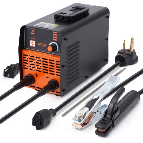 VEVOR 220V elektrodelasapparaat, 160A ARC/Lift TIG-lasapparaat met groot LED-display, draagbaar 2-in-1 elektrodelasapparaat met Hot Start Arc Force Anti-Stick VRD, MMA ARC-lasapparaat