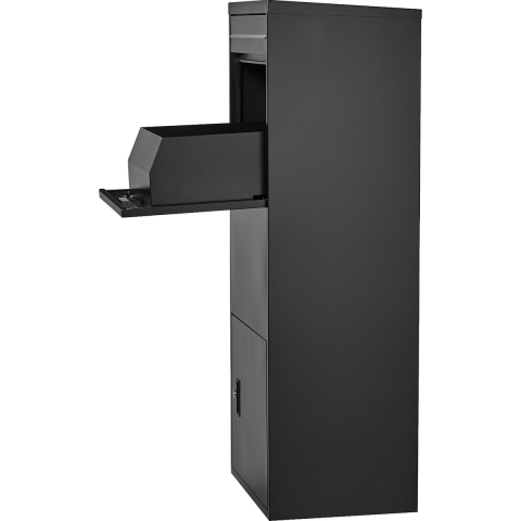 VEVOR Pakketbrievenbus 1198x500x360 mm, Pakketbrievenbus met slot, Gegalvaniseerde stalen pakketbrievenbus met antidiefstalontwerp, Pakstation voor thuis en kantoor, Zwart