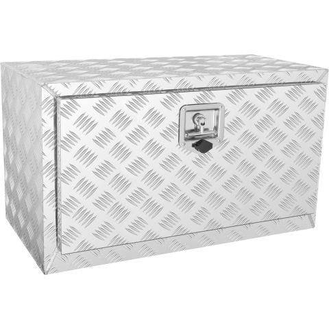 VEVOR Onderbouw vrachtwagenbox, 760 x 430 x 460 mm pick-up opbergbox, aluminium gereedschapskist met slot en sleutels, waterdichte aanhangergereedschapskist voor vrachtwagens, bestelwagens, aanhangwagens, enz. Zilver