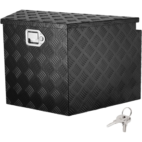 VEVOR Trailer Disselbak Trailer Box Gereedschapskist 990 x 419 x 305 mm, Aluminiumlegering Trailer Box Opbergruimte met Slot & Sleutels, Trailer Disselbak Gereedschapskist voor RV etc.
