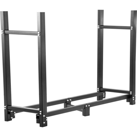 VEVOR Brandhoutrek Houtopslag Zwart, 8 Voeten 1300 Pond Houtopslag Brandhoutrek Metaal, Groot Brandhout Logboekrek Binnen voor Thuis of Industrieel Gebruik om Houtkachels, Houtstapels, Achtertuin