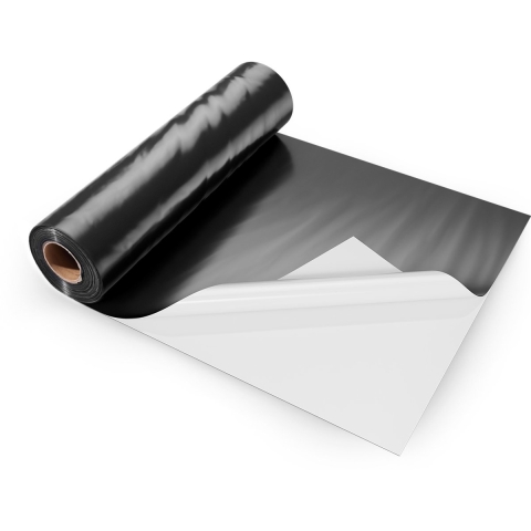 VEVOR PE Bouwfolie 3,05x30,48 m, Kunststoffolie, 0,15 mm dikke afdekfolie, Kunststof afdekplaat, Afdekfolie, Afdekking voor kruipruimte dampremmende laag, Zwart-wit, Dubbelzijdig, Multifunctioneel