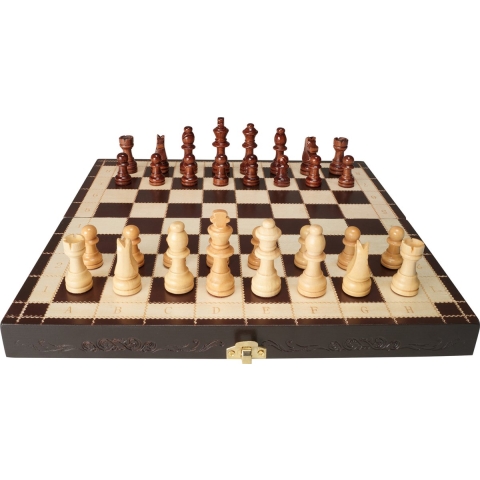 VEVOR Magnetisch Houten Schaakspel, 29 x 29 cm Schaakspel, Opvouwbaar Schaakbordspel met Schaakstukken, Opvouwbaar Schaakspel, Set voor Feestelijke Familie-activiteiten, Reisschaakspel, Kinderen