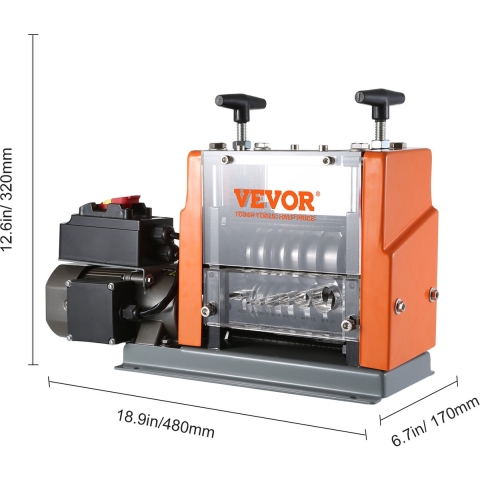 VEVOR Kabelstripmachine Elektrische kabelstripmachine φ1,5-25 mm 60W stripmachine 7 stripkanalen Striptang 65Mn veerstalen blad Ideaal voor het strippen van koperdraad