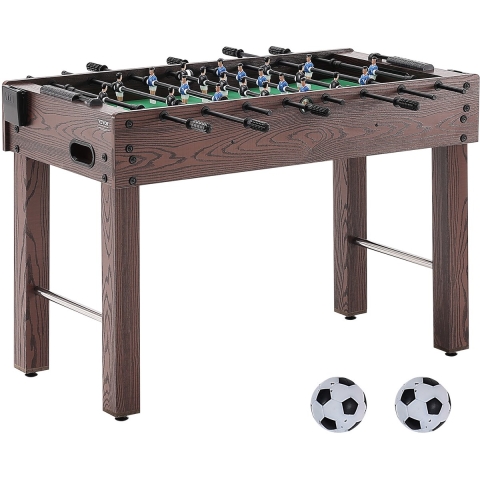 VEVOR tafelvoetbaltafel, 48 inch standaard tafelvoetbaltafel, volledige tafelvoetbaltafel voor binnen voor thuis, familie en speelkamer, voetbal met tafelvoetbalset, inclusief 2 ballen en 2 bekerhouders