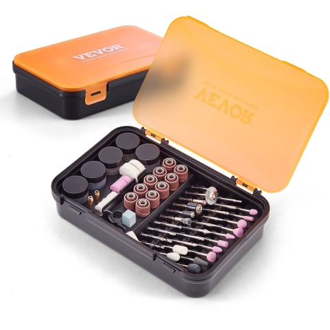 VEVOR 357-delige accessoires voor roterende gereedschappen roterende gereedschappen multifunctionele gereedschappen 3,2 mm schachtdiameter Ideaal voor het snijden, slijpen, scherpen, snijden en polijsten van diverse materialen