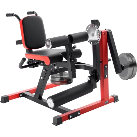 VEVOR Leg Extension en Curl Machine, Zittende Been Twister voor Dijen, Verstelbare Apparatuur voor Speciale Onderlichaamsoefeningen, Home Gym Workout Bank, Draagvermogen 250 kg