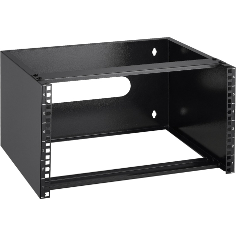 VEVOR 6U wandmontage netwerkrack, 14"/355,6 mm diepte, 50 lbs/22,68 kg maximaal draagvermogen, 19"/482,6 mm wandmontage serverrack met kooimoeren voor server-IT-apparatuur met een laag profiel en netwerkswitches