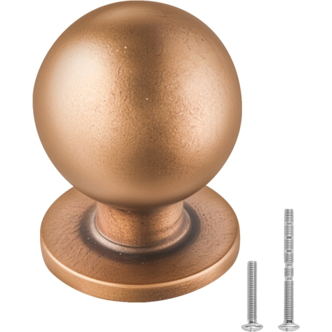 VEVOR meubelknoppen, 12 stuks, 25 mm zinklegering kastknoppen, knop, massieve keukenknoppen, ladeknoppen met schroeven voor badkamer, kasten, laden, keuken, antiek messing