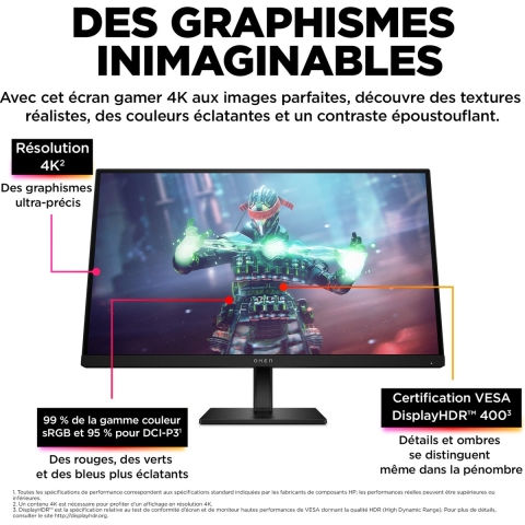 HP OMEN by HP OMEN by 27 inch UHD 144Hz Gaming Monitor - OMEN 27k