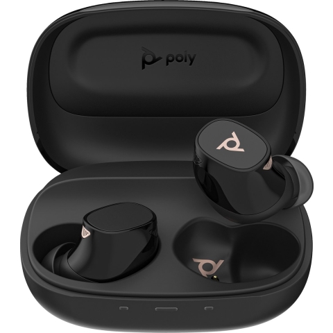 HP Poly Voyager Free 20 Black Earbuds +Basic Charge Case