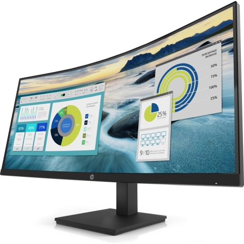 HP P34hc G4 computer monitor 86,4 cm (34") 3440 x 1440 Pixels Quad HD LED Zwart