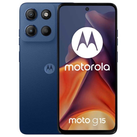 Motorola moto g15 17,1 cm (6.72") Dual SIM Android 15 4G USB Type-C 8 GB 128 GB 5200 mAh Marineblauw