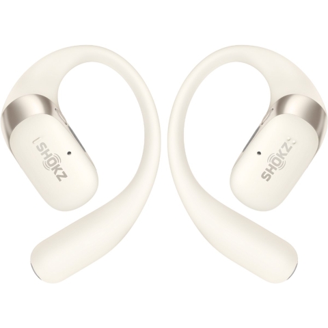 SHOKZ OpenFit 2 Headset Draadloos oorhaak, Open-ear Gesprekken/Muziek/Sport/Elke dag Beige