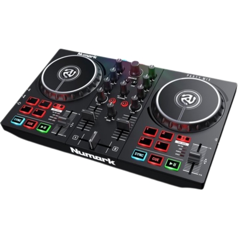 Numark Party Mix II - DJ-controller met ingebouwde verlichting en mixer voor Serato DJ Lite - Zwart