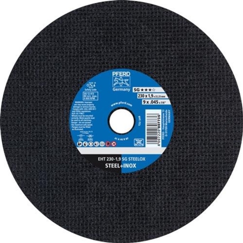 PFERD TOOLS SG STEELOX 61328430 Doorslijpschijf recht 230 mm 25 stuk(s) RVS, Staal