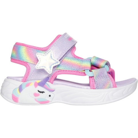 Skechers Sandalen m. Licht - Dreamy Eenhoorns - Lavender/Multi - Skechers - 24 - Sandalen