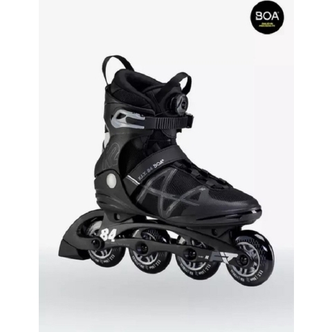 K2 Rolschaatsen - F.I.T 84 Boa - Zwart - Skeelers - K2 - 40,5 - Rolschaatsen