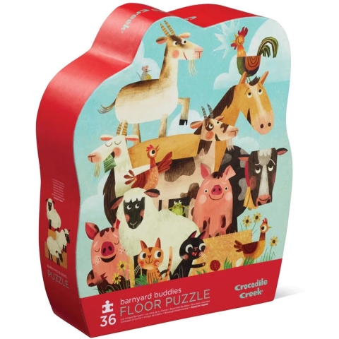 Crocodile Creek Puzzel - 36 Bakstenen - Barnyard Buddies - Crocodile Creek - OneSize - Puzzel