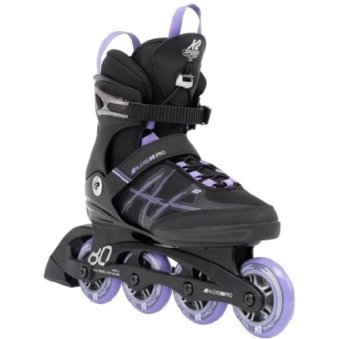 K2 Rolschaatsen - Alexis 80 Pro - Zwart/Paars - Skeelers - K2 - 40,5 - Rolschaatsen