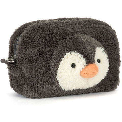 Jellycat Tas - 13x19 cm - Pinda Penguin Zakje - Grijs - Jellycat - OneSize - Tassen