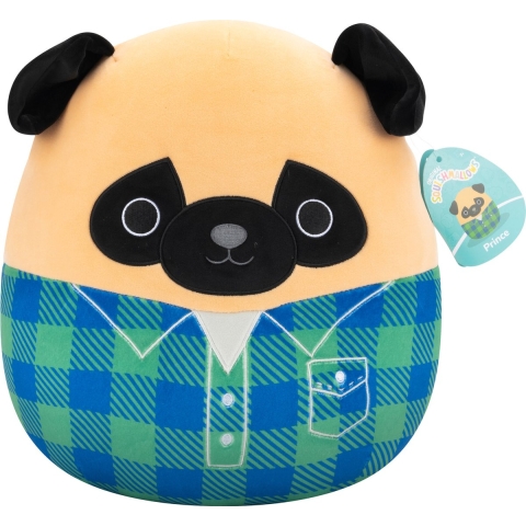 Squishmallows Knuffel - 30 cm - Prins Mopshond - Squishmallows - OneSize - Knuffel