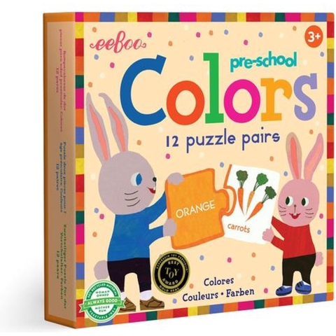 Eeboo Puzzel - Wedstrijd Kleuren - Eeboo - OneSize - Spel