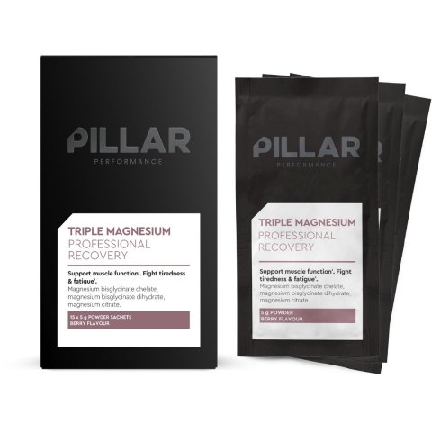 PILLAR Performance Triple Magnesium Travel Pack - 15 x 5 gr - Berry