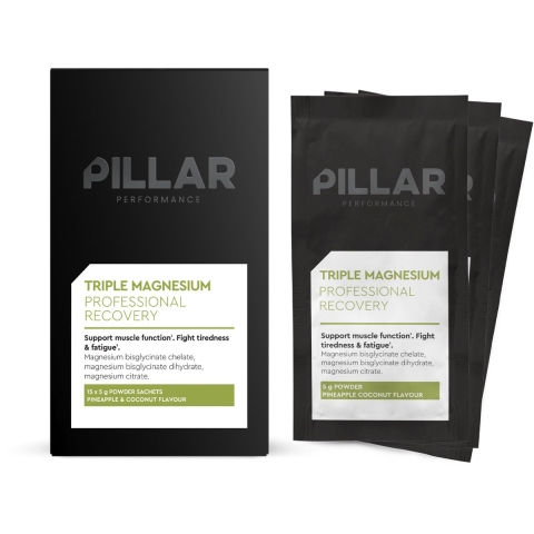 PILLAR Performance Triple Magnesium Travel Pack - 15 x 5 gr - Pineapple&Coconut