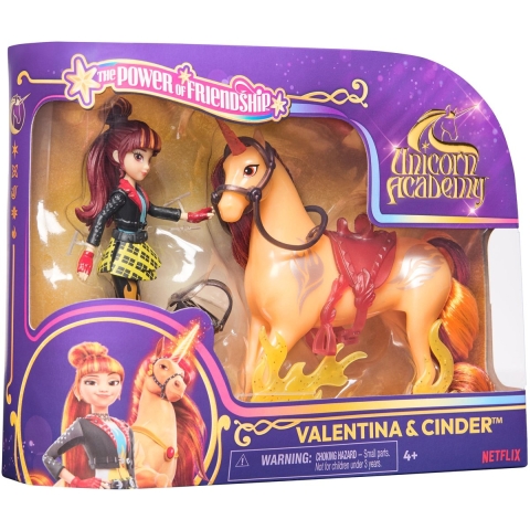 Unicorn Academy Speelgoedfiguren - 13,5 cm - Valentina & Cinder - Unicorn Academy - OneSize - Speelgoedfiguur