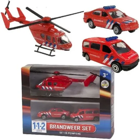 112 Brandweer Speelset 3 Dlg.