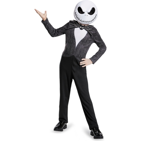 Disguise Verkleedkleren - Jack Skellington Classic+ - Disguise - 10-12 jaar (140-152) - Kostuum