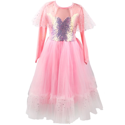 Great Pretenders Kostuum - Prinsessenjurk - Roze m. Pailletten - Great Pretenders - 3-4 jaar (98-104) - Kostuum